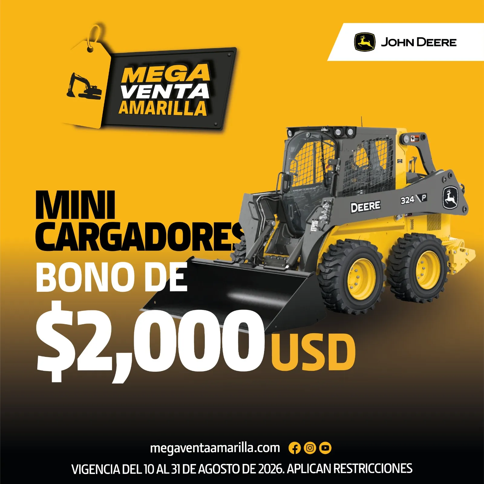 Bono de descuento en Minicargadores